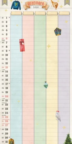 Heel Verlag GmbH Wandkalender-Der große inoffizielle Familienplaner für Potterheads. Kalender 2026