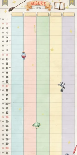 Heel Verlag GmbH Wandkalender-Der große inoffizielle Familienplaner für Potterheads. Kalender 2026
