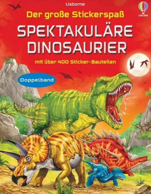 Der große Stickerspaß: Spektakuläre Dinosaurier*Usborne Verlag Clearance