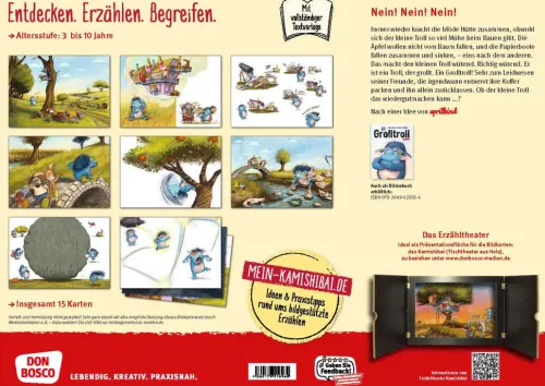 Don Bosco Medien GmbH Lesen & Geschichten-Der Grolltroll. Kamishibai Bildkartenset