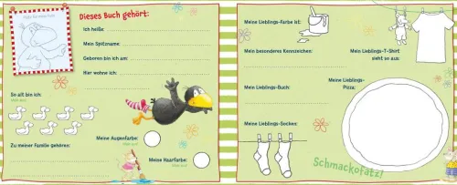 Esslinger Verlag Freundebücher*Der kleine Rabe Socke: Alle meine Kindergarten-Freunde