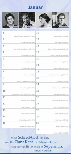 edition momente Geburtstagskalender*Der literarische Geburtstagskalender - Mit Geburtstagskindern und Zitaten