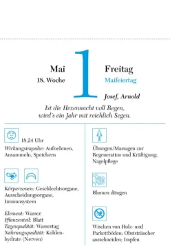 Der richtige Zeitpunkt 2026 - Tagesabreißkalender zum Aufstellen oder Aufhängen*Südwest Outlet