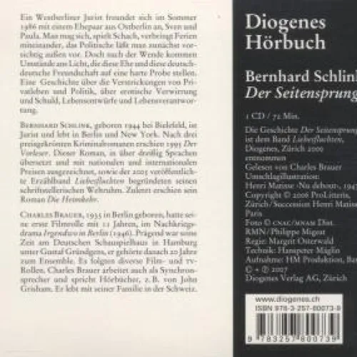 Der Seitensprung, 1 Audio-CD*Diogenes Discount