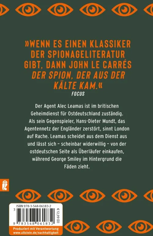 Ullstein Taschenbuchvlg. Spionagethriller*Der Spion, der aus der Kälte kam