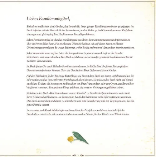 Der Stammbaum unserer Familie*F-libri s.r.o