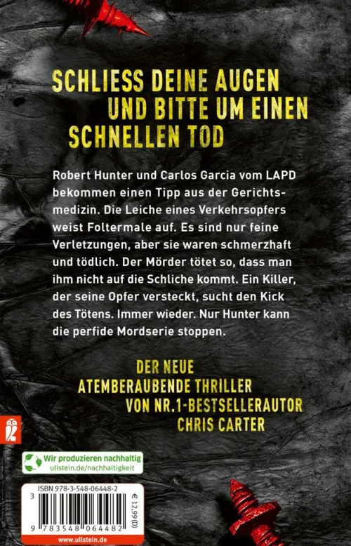Ullstein Taschenbuchvlg. Psychothriller*Der Totenarzt