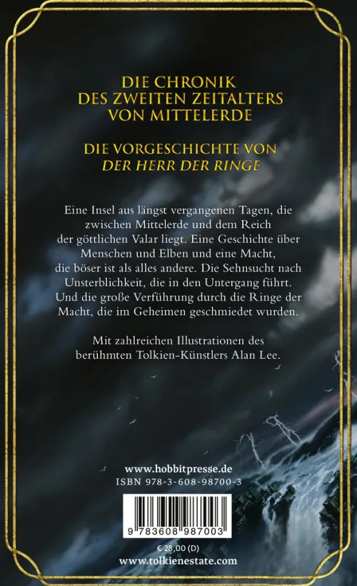 Klett-Cotta Verlag High Fantasy*Der Untergang von Númenor und andere Geschichten aus dem Zweiten Zeitalter von Mittelerde