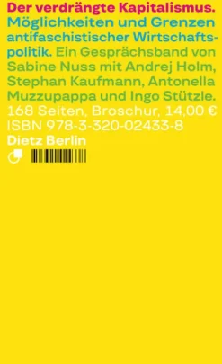 Dietz Verlag Berlin GmbH Politik & Arbeit-Der verdrängte Kapitalismus
