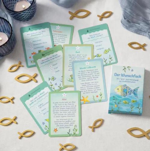 Pattloch Geschenkbuch Kommunion & Konfirmation*Der Wunschfisch. 50 x Spiel- und Rätselspaß zur Erstkommunion