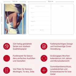 Heye Kalender Buchkalender*Design Diary Summertime 2026