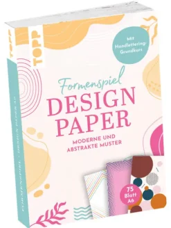 frechverlag GmbH Kalligraphie & Handlettering*Design Paper A6 Formenspiel. Mit Handlettering-Grundkurs