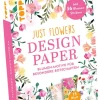 frechverlag GmbH Bastelpapier & Origami|Kalligraphie & Handlettering-Design Paper Just Flowers A6 mit Blumen-Stickern