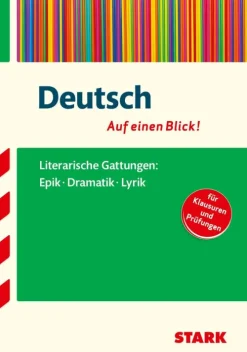 Deutsch - auf einen Blick! Gattungen: Epik, Dramatik und Lyrik*Stark Verlag GmbH Sale