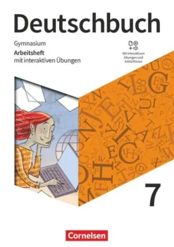 Cornelsen Verlag GmbH Nach Schulform·Gymnasium|Nach Schulform·Gesamtschule*Deutschbuch Gymnasium 7. Schuljahr - Zu den Ausgaben Allg. Ausg., NDS - Arbeitsheft mit interaktiven Übungen online