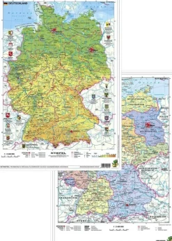 Deutschland physisch/politisch. DUO-Schreibunterlage klein*Stiefel Eurocart GmbH Sale