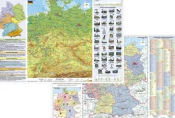 Stiefel Eurocart GmbH Schreibtischunterlagen*Deutschland physisch/politisch mit Basiswissen Duo-Schreibunterlage
