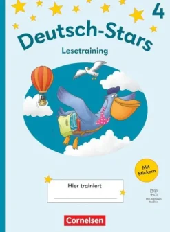 Cornelsen Verlag GmbH Quali Trainer·Grundschule|Grundschule·Deutsch*Deutsch-Stars 4. Schuljahr - Lesetraining Ausgabe 2025 - Übungsheft
