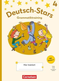 Cornelsen Verlag GmbH Grundschule·Deutsch*Deutsch-Stars 4. Schuljahr - Grammatiktraining - Ausgabe 2025 - Übungsheft