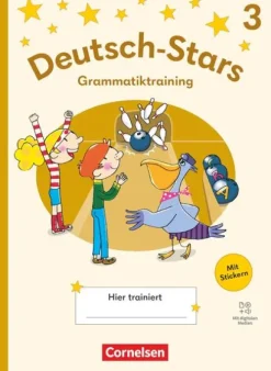 Deutsch-Stars 3. Schuljahr- Grammatiktraining - Ausgabe 2025 - Übungsheft mit Lösungen und digitalen Medien*Cornelsen Verlag GmbH Best