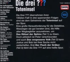 Die drei ??? 100. Toteninsel (drei Fragezeichen) 3 CDs*Sony Music Entertainment Outlet