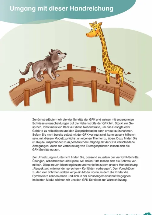 Die Giraffensprache für ein gutes Klassenklima in der Grundschule*Verlag an der Ruhr GmbH