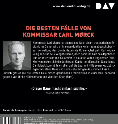 Die große Carl-Mørck-Box 1*Der Audio Verlag GmbH Outlet