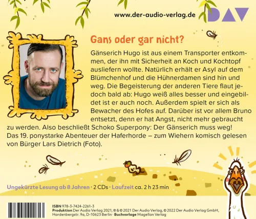 Die Haferhorde 19: Gans schön gefährlich!*Der Audio Verlag GmbH New