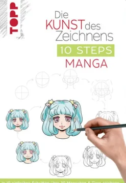 frechverlag GmbH Artbooks & Handbücher-Die Kunst des Zeichnens 10 Steps - Manga