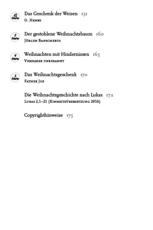 Die schönsten Kurzgeschichten zu Weihnachten*Camino Online