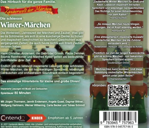 Kinder Believe Kinder- & Jugendbücher·Märchen & Sagen-Die schönsten Winter-Märchen,1 Audio-CD