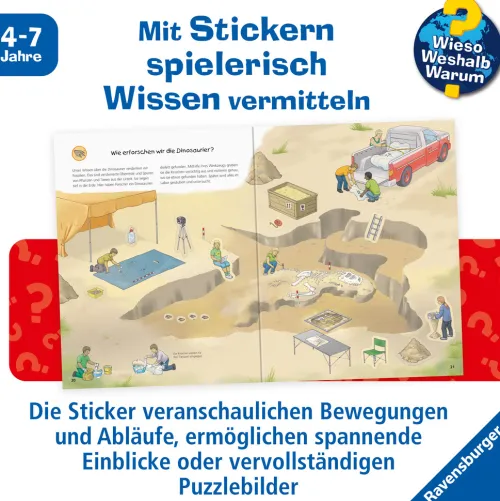 Ravensburger Verlag Stickerhefte-Dinosaurier Stickerheft