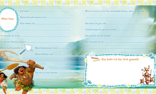 Panini Verlags GmbH Freundebücher-Disney Vaiana: Meine Freunde