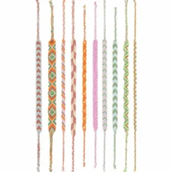 DIY Freundschaftsarmbänder Set, Neon Mix, 10 x 8 m Stickgarn in 10 verschiedenen Farben, 100 % Baumwolle und Neon 100% Polyester*Rico Design GmbH & Co.KG Online