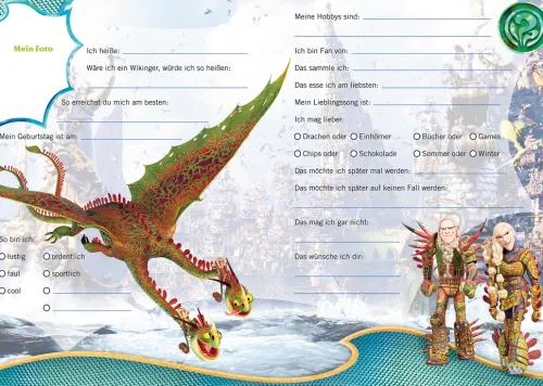 Panini Verlags GmbH Freundebücher*Drachenzähmen leicht gemacht 3: Die geheime Welt: Freundebuch