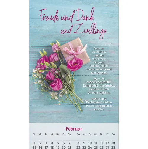 Kawohl Postkartenkalender*Du bist mir so wertvoll 2026