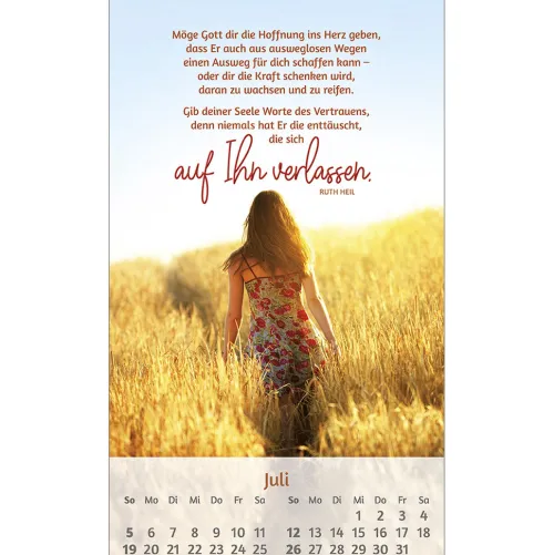 Kawohl Postkartenkalender*Du bist mir so wertvoll 2026