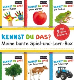 Kinder FISCHER Sauerländer Duden 0-3 Jahre-Duden 12+: Kennst du das? Meine bunte Spiel-und-Lern-Box