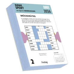 DUMONT - Gehirnjogging 2026 - Tagesabreißkalender 15 x 21 cm, Rätselkalender mit 313 Seiten für Knobelfreunde und Rätselfans*DuMont Kalenderverlag Sale