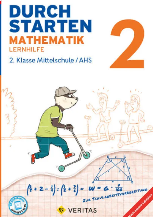 Durchstarten 2. Klasse - Mathematik Mittelschule/AHS - Lernhilfe*Veritas Verlag Hot