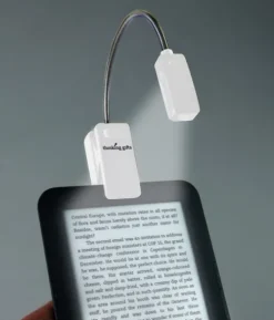 Bookchair Vertrieb Lesen & Geschichten*E-Booklight Weiß | LED Leselampe mit Clip für Bücher und E-Reader