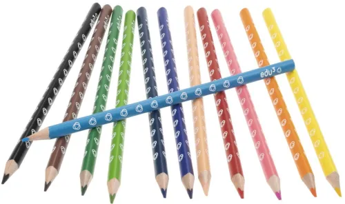 eagle kreativ Buntstifte*edu³ Buntstifte dreikant, 12er Set