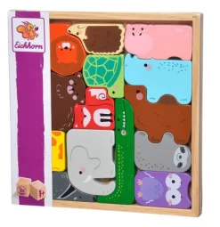 Eichhorn Puzzles & Puzzlezubehör-EH Tierset in Holzbox