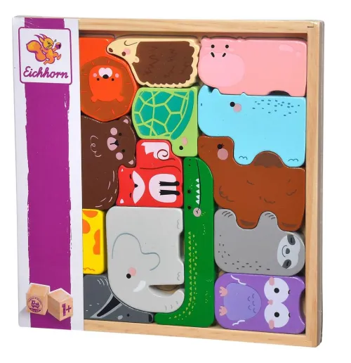 Eichhorn Puzzles & Puzzlezubehör-EH Tierset in Holzbox
