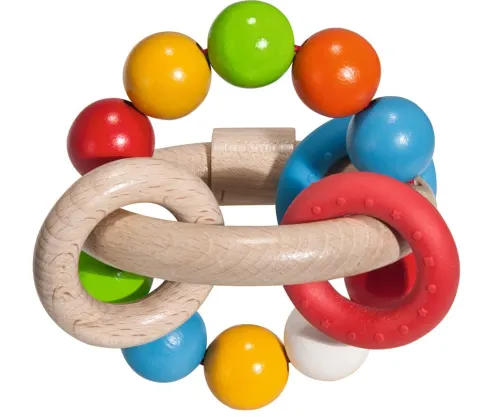 Simba Toys GmbH & Co. Baby & Kleinkind-Eichhorn 100017040 - Baby Greifling 3D Holz