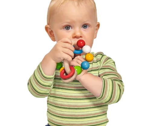 Simba Toys GmbH & Co. Baby & Kleinkind-Eichhorn 100017040 - Baby Greifling 3D Holz