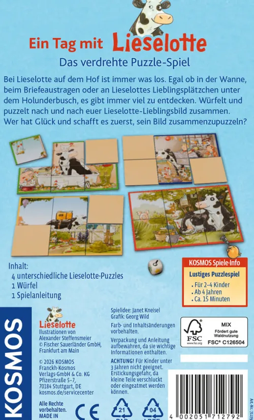 Kosmos Spiele Familien- & Gesellschaftsspiele|Puzzles & Puzzlezubehör*Ein Tag mit Lieselotte
