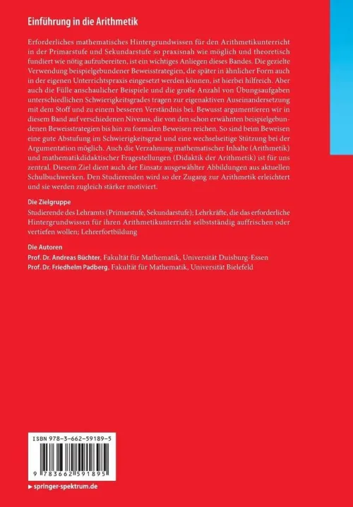 Einführung in die Arithmetik*Springer-Verlag GmbH New