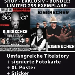Vogel, Thomas Media Musik, Film, Theater-Eisbrecher - Bundle - LIMITED: Signierte Fotokarte + XL Poster + Sticker + Titel Story Sonic Seducer 10-24