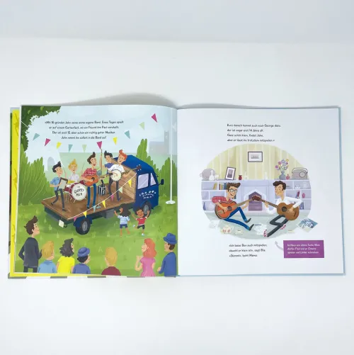 dtv Verlagsgesellschaft Comics*Ella & Ben und die Beatles - Von Pilzköpfen, Erdbeerfeldern und gelben U-Booten